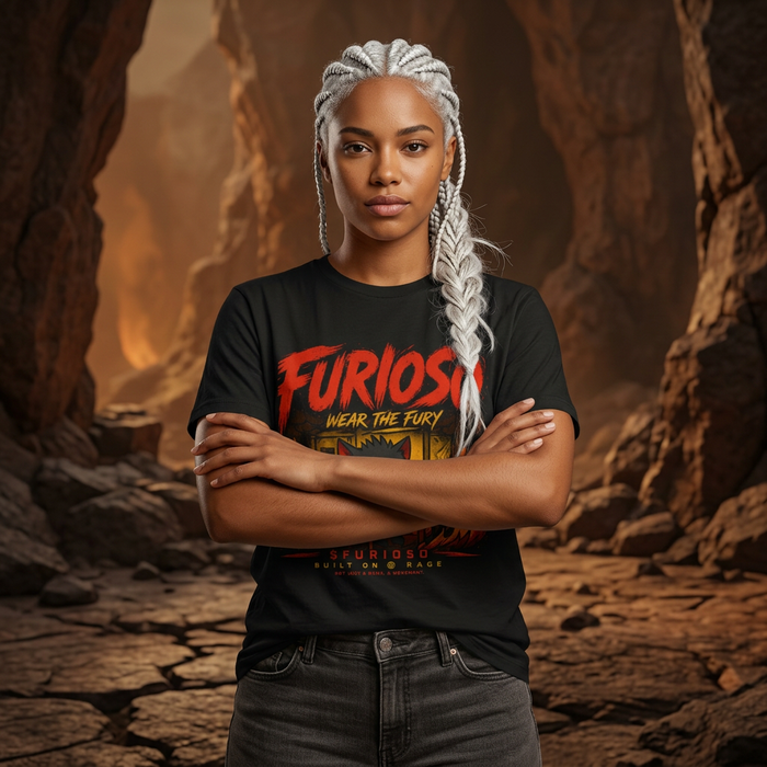 Furioso Fire Cat - t-shirt bisex